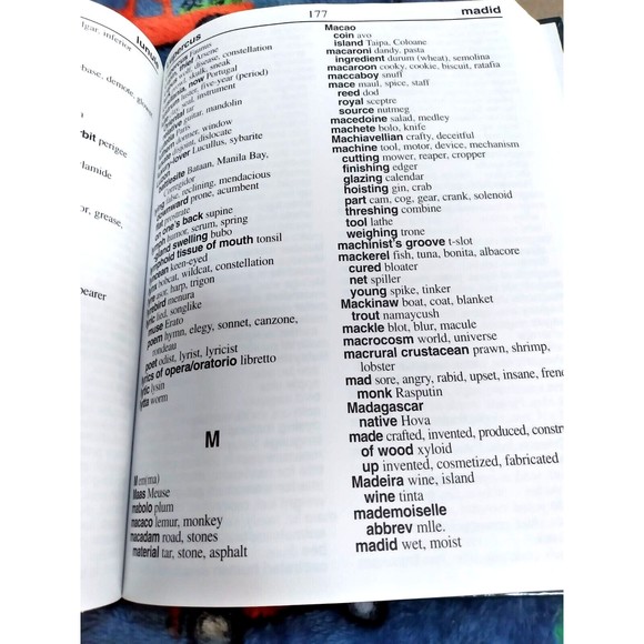 Webster's LARGE PRINT CROSSWORD PUZZLE DICTIONARY HB Book Over 50,000 Answers EC - Picture 10 of 14